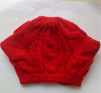 Hand Made 3D Cute Knitted Cat Ear Beanie For Winter
