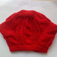 Bonnet d'oreille de chat tricoté mignon 3D fait à la main pour l'hiver