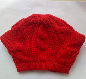 Bonnet d'oreille de chat tricoté mignon 3D fait à la main pour l'hiver
