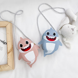 Bolsa de merienda para bebé, bolso bandolera de dibujos animados, bandolera pequeña de tiburón, paquete de cambio Simple