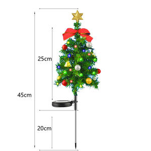 Éclairage solaire extérieur au sol pour arbre de Noël