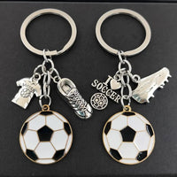 Stylish Zinc Alloy Soccer Keychain
