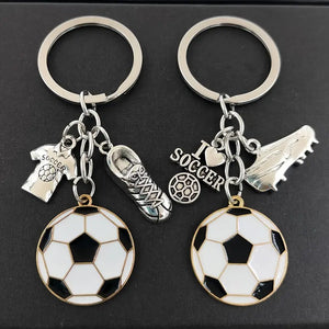 Stylish Zinc Alloy Soccer Keychain