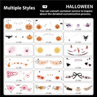 Halloween Makeup Stickers Dress Up Cute Painted

