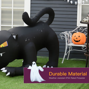 4Ft Tall Halloween Inflatable Black Cat Airblown Outdoor Yard Decoration Holiday Garden Decor