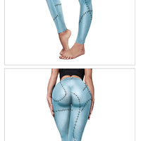 Pantalon de nuit d'horreur de noël, Leggings façonnant les hanches à impression numérique Sally Halloween