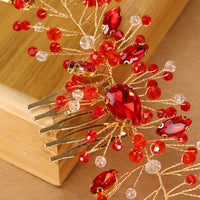 Five Teeth Disc Hair Insert Comb Bridal Photography
