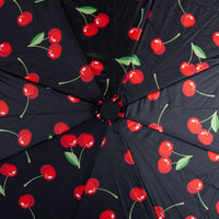 Parapluie compact rouge cerise - Ouverture automatique