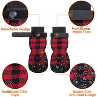 Plaid Dog Socks Cotton Socks Pet Supplies
