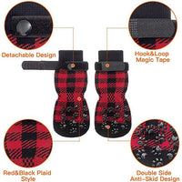 Plaid Dog Socks Cotton Socks Pet Supplies