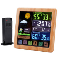 Wireless Weather Clock Multifunctional Color Screen Touch Key