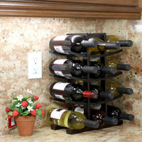 Creative Wooden Wine Rack Decoration
