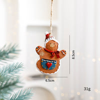Santa Snowman Gingerbread Man Resin Ornaments
