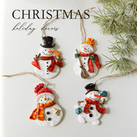 Santa Snowman Gingerbread Man Resin Ornaments

