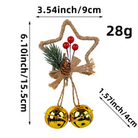 Christmas Star Bell Pendant