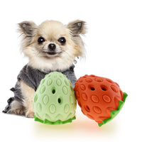 Pet Toy Chew Resistant Strawberry Leak Food Ball
