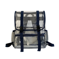 Transparent Flap Top Backpack
