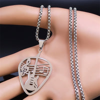 Guitar Pick Pendant Necklace (Mens)
