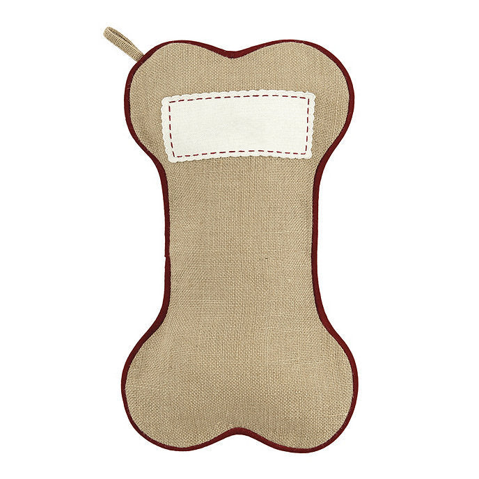 Name Tag Jute Dog Bone Stockings