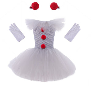 Scary Halloween Clown Princess Costume