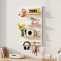 Solid Wood Pegboard - Storage Organizer