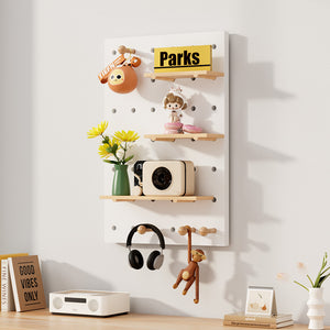 Solid Wood Pegboard - Storage Organizer
