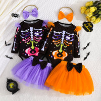 Halloween Romper & Gauze Skirt Set (Baby/Toddler)