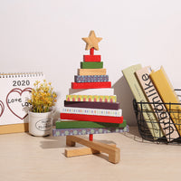 Christmas Tree Wooden Blocks Decorations
