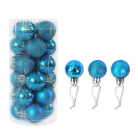 Shiny Matte Christmas Ball Ornaments (24 Pcs)
