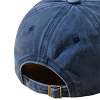 Simply Blessed Wide Brim Sunshade Washed Embroidered English Letter Baseball Cap
