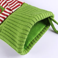 Scarf Knit Christmas Stockings
