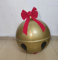 Boule gonflable de PVC de la cloche 60cm d'ornement de décoration de Noël
