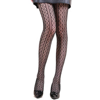 Halloween Spider Web Leopard Print Fishnet Stockings