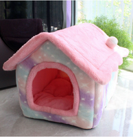 Foldable Dog House Pet Cat Bed Winter Dog Villa Sleep Kennel
