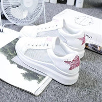 Casual Mesh Glittery Star Sporty Shoes