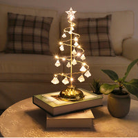 Gold Silver Spiral LED Christmas Tree