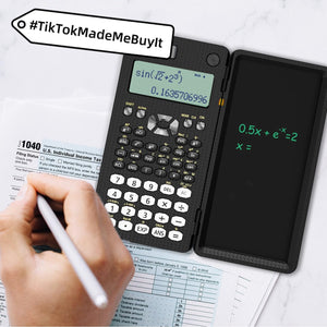 2 In 1 Foldable Scientific Calculators Handwriting Tablet