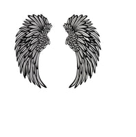 Arte tallado de la decoración de la pared del metal con la decoración ligera de las alas del ángel
