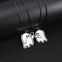 Halloween Cute Love Ghost Necklace Couple Pendant Necklace Men Women Accessories
