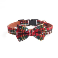 Plaid Christmas Series Pet Collar Dog Collar Leash