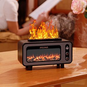 Retro Fireplace Simulation Flame Aroma Diffuser