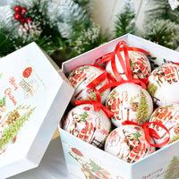 Gift Box With Christmas Ball Ornaments (14 Pcs)
