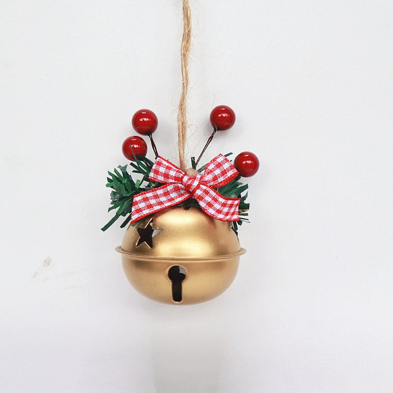 Jingling Bell Pendant Hemp Rope Christmas Ornaments