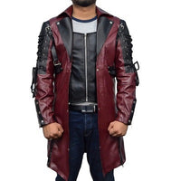 Medieval Costume Punk Goth Style Leather Coat (Mens)
