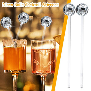 Disco Ball Cocktail Stirrers
