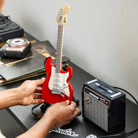 Electric Guitar High Difficulty Assembling Toy Building Blocks