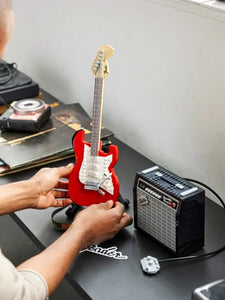 Electric Guitar High Difficulty Assembling Toy Building Blocks