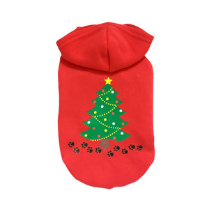 Pet Dog Christmas Clothes Coat Cotton Hooded Sweatshirt