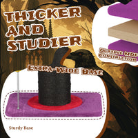 Wizard Witch Hat Cat Scratching Post With Spring Ball Toy For Indoor Cats