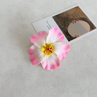 Simulation Hibiscus Hair Clip Women Atmosphere Seaside Photography Headwear Flower Side Clip
